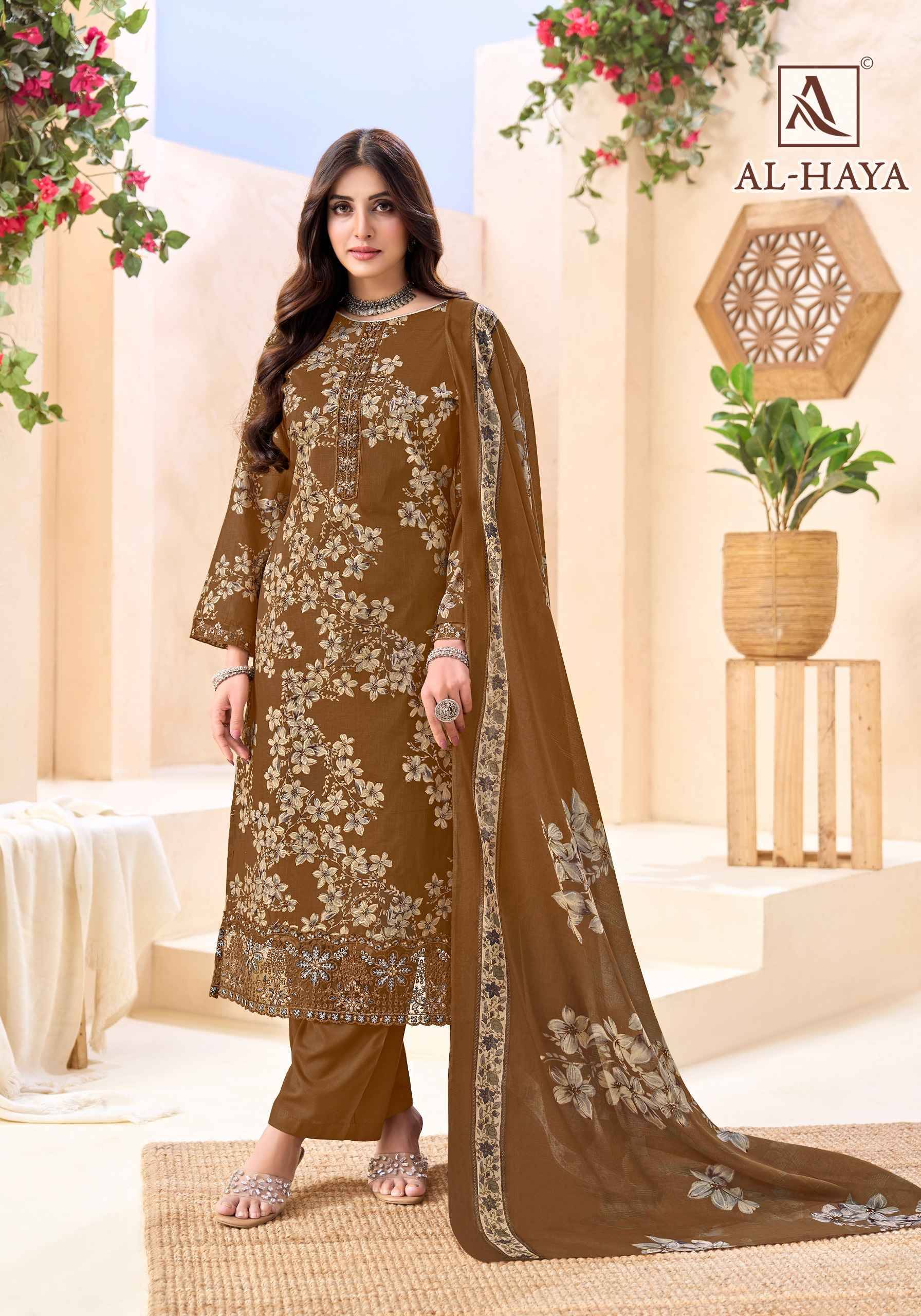 AL-HAYA 1077 Series By Alok 01 to 06 Series Beautiful Stylish Festive Suits Fancy Colorful Casual Wear & Ethnic Wear & Ready To Wear Heavy Cotton Print Dresses At Wholesale Price